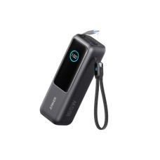 ANKER Power Bank 25000mAh, 165W, sa ugrađenim USB-C kablom na izvlačenje, crni