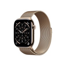 APPLE Watch S11 Cellular 46mm Gold Titanium Case with Gold Milanese Loop - S/M (mfd74rk/a)