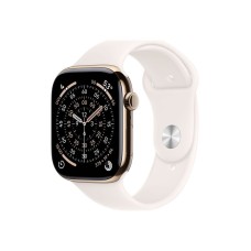 APPLE Watch S11 Cellular 46mm Gold Titanium Case with Light Blush Sport Band - S/M (mfd54rk/a)