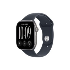 APPLE Watch Series 12 GPS 42mm Space Grey Aluminium Case with Navy Blue Sport Band - S/M (MJE74WF/A) APPLE Watch Series 12 GPS 42mm Space Grey Aluminium Case with Navy Blue Sport Band - S/M (MJE74WF/A)