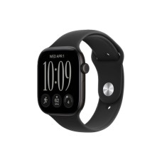 APPLE Watch Series 12 GPS + Cellular 42mm Black Aluminium Case with Black Sport Band - M/L (MJG14WF/A)