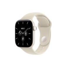 APPLE Watch Series 12 GPS + Cellular 42mm Pearl White Ceramic Case with Sand Sport Band - M/L (MJGX4WF/A)