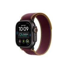 APPLE Watch Ultra 4 GPS + Cellular 49mm Black Titanium Case with Burgundy Trail Loop - S/M (MJC34SE/A)