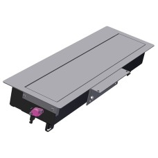BACHMANN TOP FRAME Ugradni nosač modula sa poklopcem, 8 mesta, srebrn
