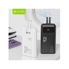 Bavin Power bank 20000mAh 22,5W Type C & Ligtning kabl bela Bavin Power bank 20000mAh 22,5W Type C & Ligtning kabl bela