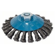 BOSCH Pletena pljosnata četka 115, čelična 2608622058, 115 mm, 0,5 mm, M14