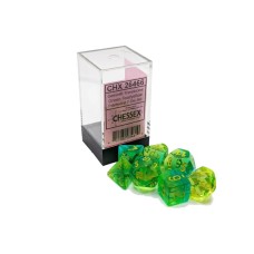 Chessex Kockice Chessex - Gemini - Translucent - Green-Tea & Yellow (7) Chessex Kockice Chessex - Gemini - Translucent - Green-Tea & Yellow (7)