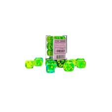 Chessex Kockice Chessex - Gemini - Translucent - Green-Teal & Yellow - Dice Block 16mm (12) Chessex Kockice Chessex - Gemini - Translucent - Green-Teal & Yellow - Dice Block 16mm (12)