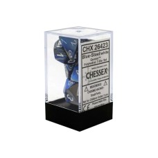 Chessex Kockice Chessex - Polyhedral - Gemini - Blue-Steel & White (7) Chessex Kockice Chessex - Polyhedral - Gemini - Blue-Steel & White (7)