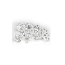 Chessex Kockice - Translucent - Clear & White (10) Chessex Kockice - Translucent - Clear & White (10)