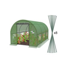 CHOMIK Baštenski plastenik tunel 3-segmentni Zeleni 4 x 2,5 x 2 M CHOMIK Baštenski plastenik tunel 3-segmentni Zeleni 4 x 2,5 x 2 M