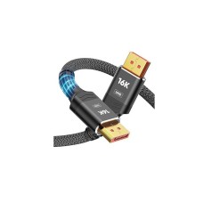 E-GREEN Kabl DisplayPort 2.1 M/M 16K/80Hz 2m, crni