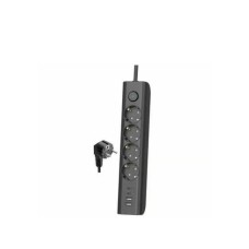 ELCO Produžni kabl sa prekidačem Elco 4 utičnice/2 USB-A/2 USB-C 2m Crni 3680W ELCO Produžni kabl sa prekidačem Elco 4 utičnice/2 USB-A/2 USB-C 2m Crni 3680W