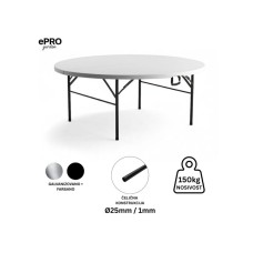 EPRO Garden sklopivi baštenski sto Ø152 74cm, metal-plastika EPRO Garden sklopivi baštenski sto Ø152 74cm, metal-plastika