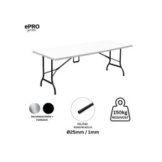 EPRO Garden sklopivi baštenski sto 180x74x74cm, metal-plastika EPRO Garden sklopivi baštenski sto 180x74x74cm, metal-plastika