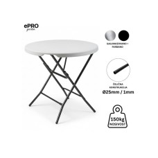EPRO Garden sklopivi baštenski sto Ø80 74cm, metal-plastika EPRO Garden sklopivi baštenski sto Ø80 74cm, metal-plastika