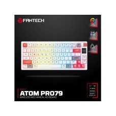 FANTECH Tastatura Mehanička Gaming MK917 RGB Atom PRO79 Wireless bela (Blue switch) FANTECH Tastatura Mehanička Gaming MK917 RGB Atom PRO79 Wireless bela (Blue switch)
