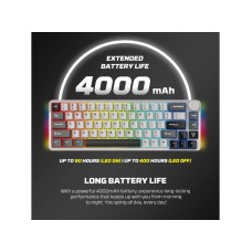 FANTECH Tastatura Mehanička Gaming MK919 Atom PRO66 siva (Red switch) FANTECH Tastatura Mehanička Gaming MK919 Atom PRO66 siva (Red switch)