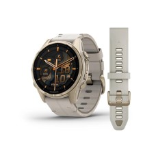 GARMIN Fenix 8 43, AMOLED, Sapphire, Fog Gray Leather (010-02903-40)