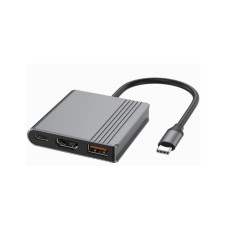GEMBIRD A-CM-COMBO3-05, Gembird USB Type-C 3-u-1 multi-port adapter,USB-A port F/HDMI port F/USB-C port F GEMBIRD A-CM-COMBO3-05, Gembird USB Type-C 3-u-1 multi-port adapter,USB-A port F/HDMI port F/USB-C port F