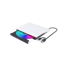 GEMBIRD DVD-USB-031 eksterni USB CD/DVD drive Citac-rezac USB + USB-C black-white