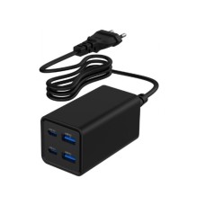 GEMBIRD GEMBIRD TA-UC-2A2C-PD65-01-BK Gembird 4-port 65W GaN USB PowerDelivery brzi punjac, black GEMBIRD GEMBIRD TA-UC-2A2C-PD65-01-BK Gembird 4-port 65W GaN USB PowerDelivery brzi punjac, black