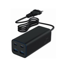 GEMBIRD TA-UC-2A2C-PD100-01-BK 4-port 100W GaN USB PowerDelivery brzi punjač, black GEMBIRD TA-UC-2A2C-PD100-01-BK 4-port 100W GaN USB PowerDelivery brzi punjač, black