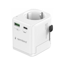 GEMBIRD Travel adapter TPA-EU1A1C20-01-W Univerzalni, sa uzemljenjem 20W