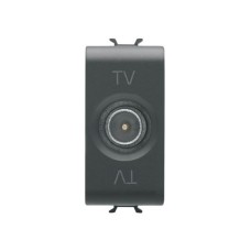 GEWISS GW12361 - Direct TV koaksijalna utičnica - Satin Black - ChoruSmart GEWISS GW12361 - Direct TV koaksijalna utičnica - Satin Black - ChoruSmart