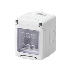 GEWISS GW27042 vodonepropusno kućište za sistemske uređaje - 2 gang - siva ral 7035 - ip55