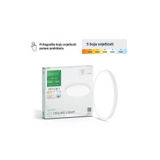 GREEN TECH TECH LED PLAFONJERA 24W 3000K-3500K-4000K-5000K-6500K FI40cm 5CCT BELA GREEN TECH TECH LED PLAFONJERA 24W 3000K-3500K-4000K-5000K-6500K FI40cm 5CCT BELA