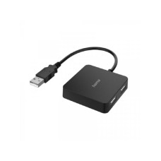 HAMA USB HUB 2.0, 4 Porta, 480 Mbit/S, Crni 200121 HAMA USB HUB 2.0, 4 Porta, 480 Mbit/S, Crni 200121