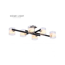 HOME LIGHT TALIA 58 LUSTER 6*E14 CRNA/HROM