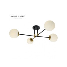 HOME LIGHT TALIA 74 LUSTER 4xE27 CRNA/ZLATO HOME LIGHT TALIA 74 LUSTER 4xE27 CRNA/ZLATO