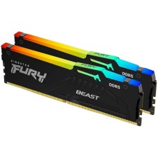 KINGSTON DDR5 64GB 2x32GB kit 6000MHz Fury Beast RGB KF560C30BBEAK2-64 KINGSTON DDR5 64GB 2x32GB kit 6000MHz Fury Beast RGB KF560C30BBEAK2-64