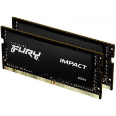 KINGSTON SODIMM DDR4 64GB (2x32GB kit) 3200MHz FURY Impact Black (KF432S20IBK2/64) KINGSTON SODIMM DDR4 64GB (2x32GB kit) 3200MHz FURY Impact Black (KF432S20IBK2/64)