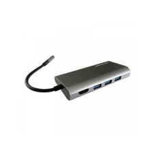LC POWER LC-HUB-C-MULTI-5 USB Type C HUB card reader, charging, RJ45, HDMI anthracite/black LC POWER LC-HUB-C-MULTI-5 USB Type C HUB card reader, charging, RJ45, HDMI anthracite/black