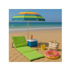 Lemon Planet Ležaljka sklopiva za plažu 150x52cm zelena LP-720000Z