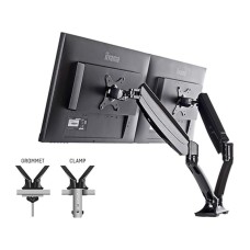 LIYAMA DS3002C-B1 - Mounting kitfor 2 monitors (adjustable arm) black screen size: 10''-27'' desk-mountable
