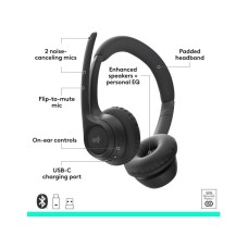 LOGITECH Zone 305 - MIDNIGHT BLACK - 2.4GHZ/BT - EMEA28-935 - BUNDLE, UC LOGITECH Zone 305 - MIDNIGHT BLACK - 2.4GHZ/BT - EMEA28-935 - BUNDLE, UC