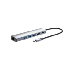 MANHATTAN Docking station 153959 6in1 USB-C - HDMI/3xUSB/GLAN/PD 100W