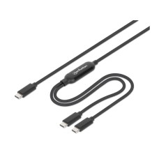 MANHATTAN Dual USB-C Charging Cable 100 W, 2 m 355810