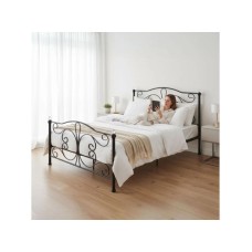 ModernHome Krevet sa metalnim ramom 140x200 cm sa podnicom Black Frame with Crystals (DNYSF333A) ModernHome Krevet sa metalnim ramom 140x200 cm sa podnicom Black Frame with Crystals (DNYSF333A)