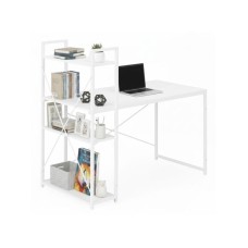 ModernHome Radni sto 120x60 cm sa policama White ModernHome Radni sto 120x60 cm sa policama White
