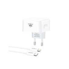 MOXOM MX-HC307 40W Type C na Lightning punjač beli MOXOM MX-HC307 40W Type C na Lightning punjač beli