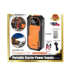 MOXOM Starter sa power bankom MX-AC04 narandzasta MOXOM Starter sa power bankom MX-AC04 narandzasta