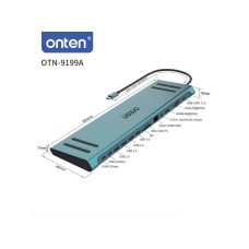 MS MOBILE Dock stanica multifunkcionalna USB Type-C 14u1 (OTN-9199A) Onten