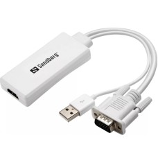 Sandberg Adapter konverter VGA + Audio - HDMI FHD 508-78 Sandberg Adapter konverter VGA + Audio - HDMI FHD 508-78