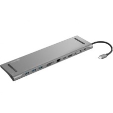 Sandberg Docking station 10in1 USB-C - HDMI/VGA/LAN/3xUSB 3.0/USB C 136-31 Sandberg Docking station 10in1 USB-C - HDMI/VGA/LAN/3xUSB 3.0/USB C 136-31