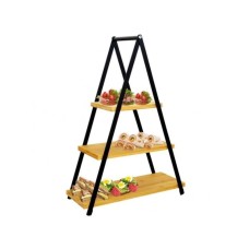 Vilde Trospratni stalak za serviranje od bambusa 38×16.5×53 cm Vilde Trospratni stalak za serviranje od bambusa 38×16.5×53 cm